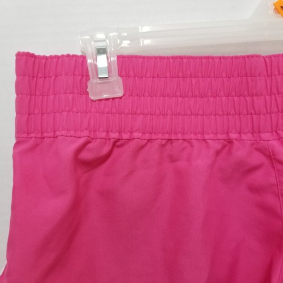 Xhilaration shorts Large running athletic workout tuxedo stripe pull on waist - Picture 4 of 15